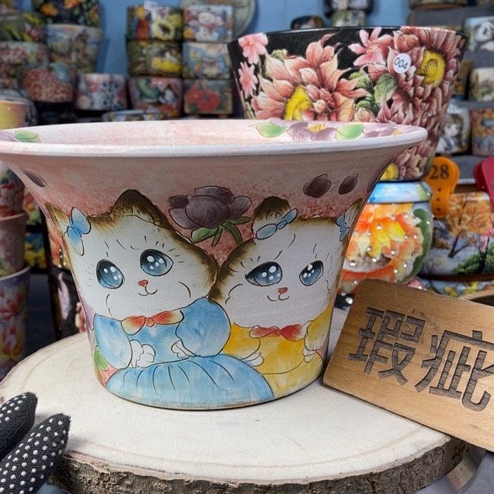 红陶景德镇艺术手绘作品