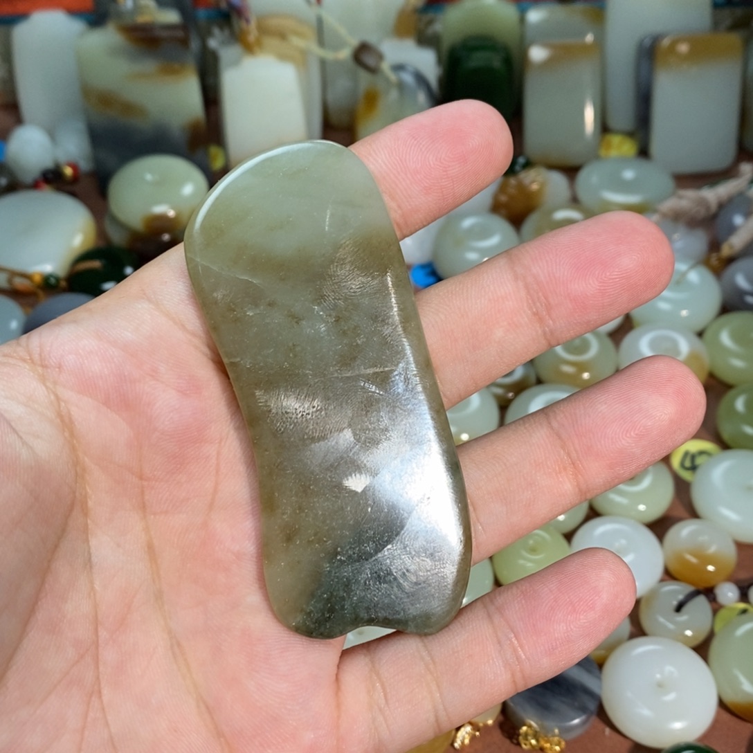 空***键和田玉未镶嵌吊坠(不含链)