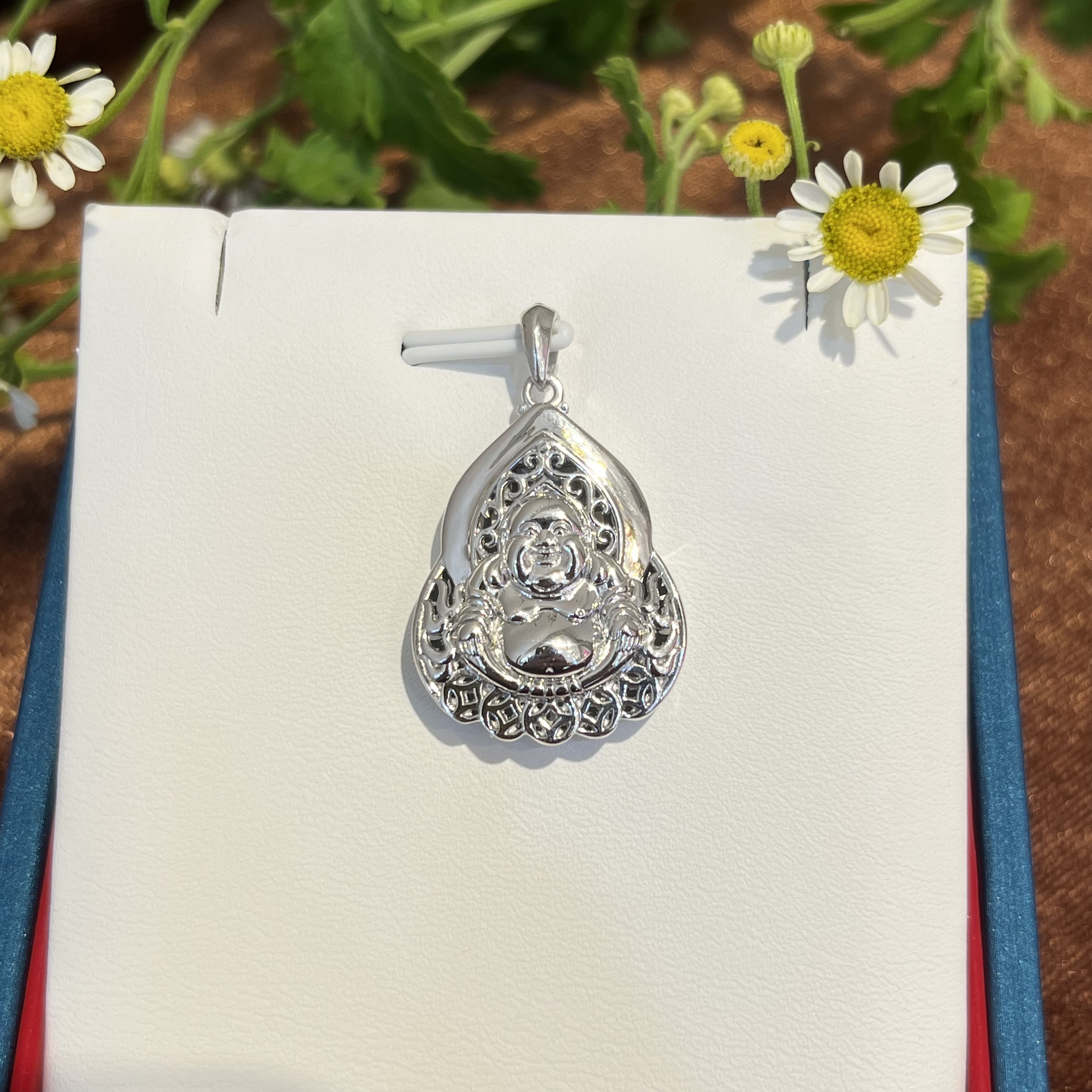 铂金 PT950 佛公吊坠 时尚立体弥勒佛