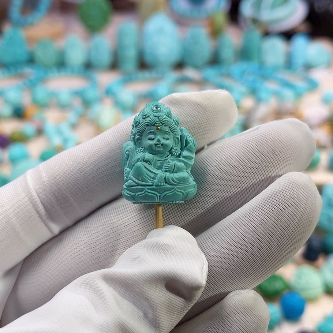 绿松石珠宝奇石未镶嵌