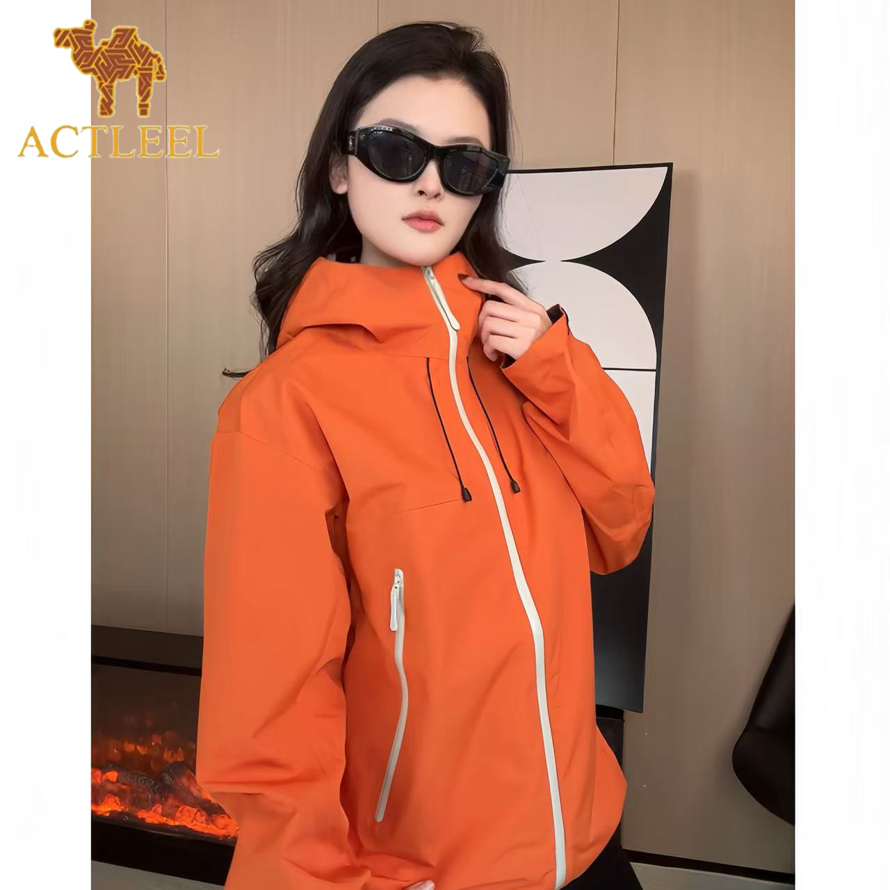 ACTLEEL三合一冲锋衣羽绒内胆秋冬男女同款防水外套登山服