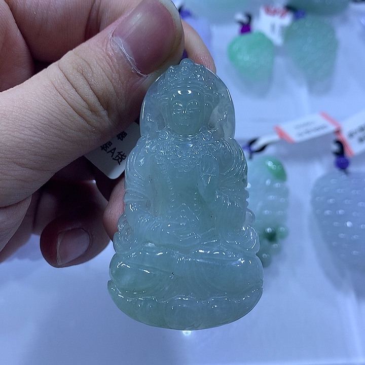 翡翠未镶嵌颈饰天然翡翠A货吊坠