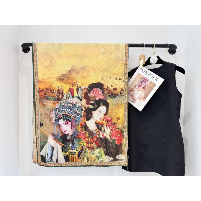 YS057花旦辞宴巾（70*180）女士围巾