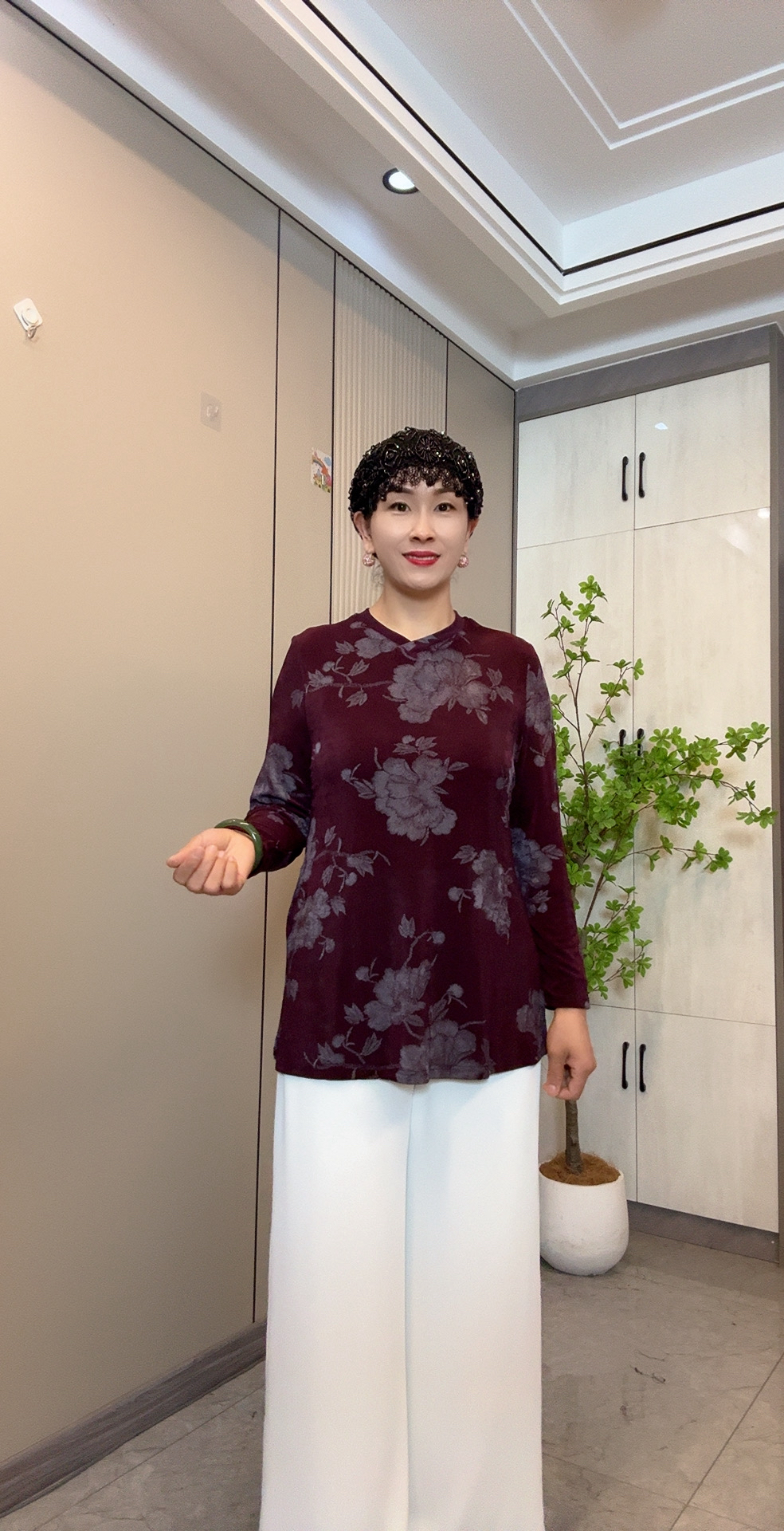 255V领网纱打底衫