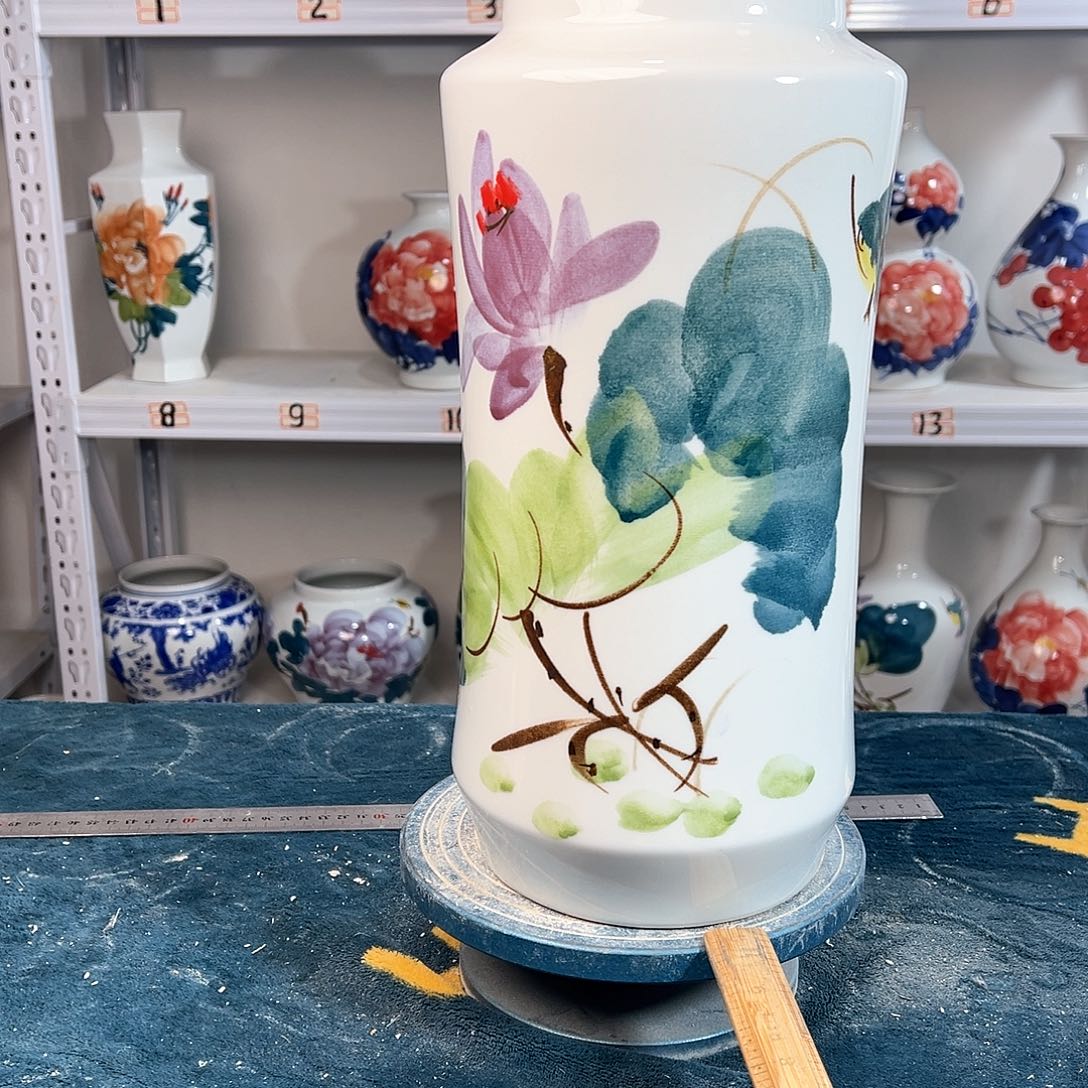 摆件景德镇陶瓷书鸟