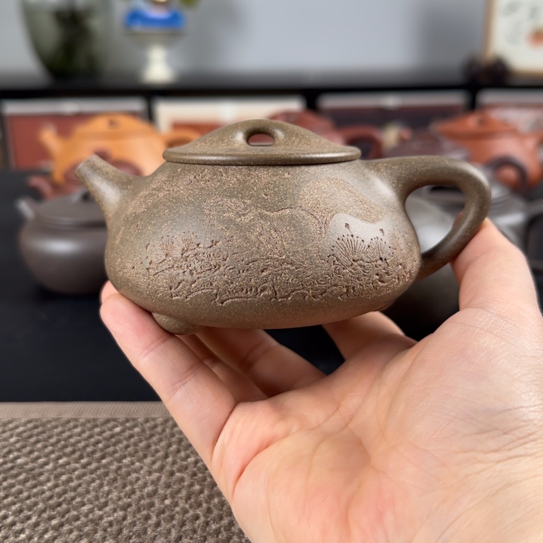 水***水紫砂茶壶微瑕景舟