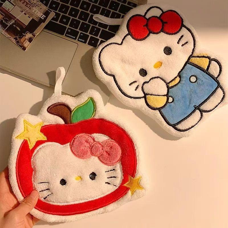 【买一送一】kitty猫挂式擦手巾超强吸水加厚卫生间厨房抹手布