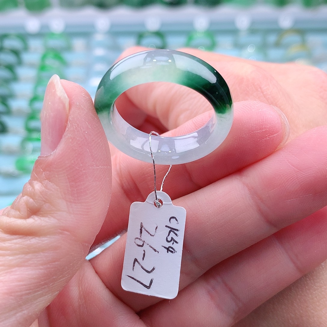 翡翠戒指未镶嵌C****雯A货缅甸翡翠