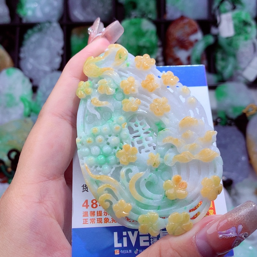 【闪购商品】翡翠颈饰未镶嵌挂件