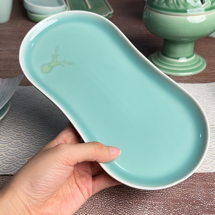 龙泉云间青瓷小米茶器