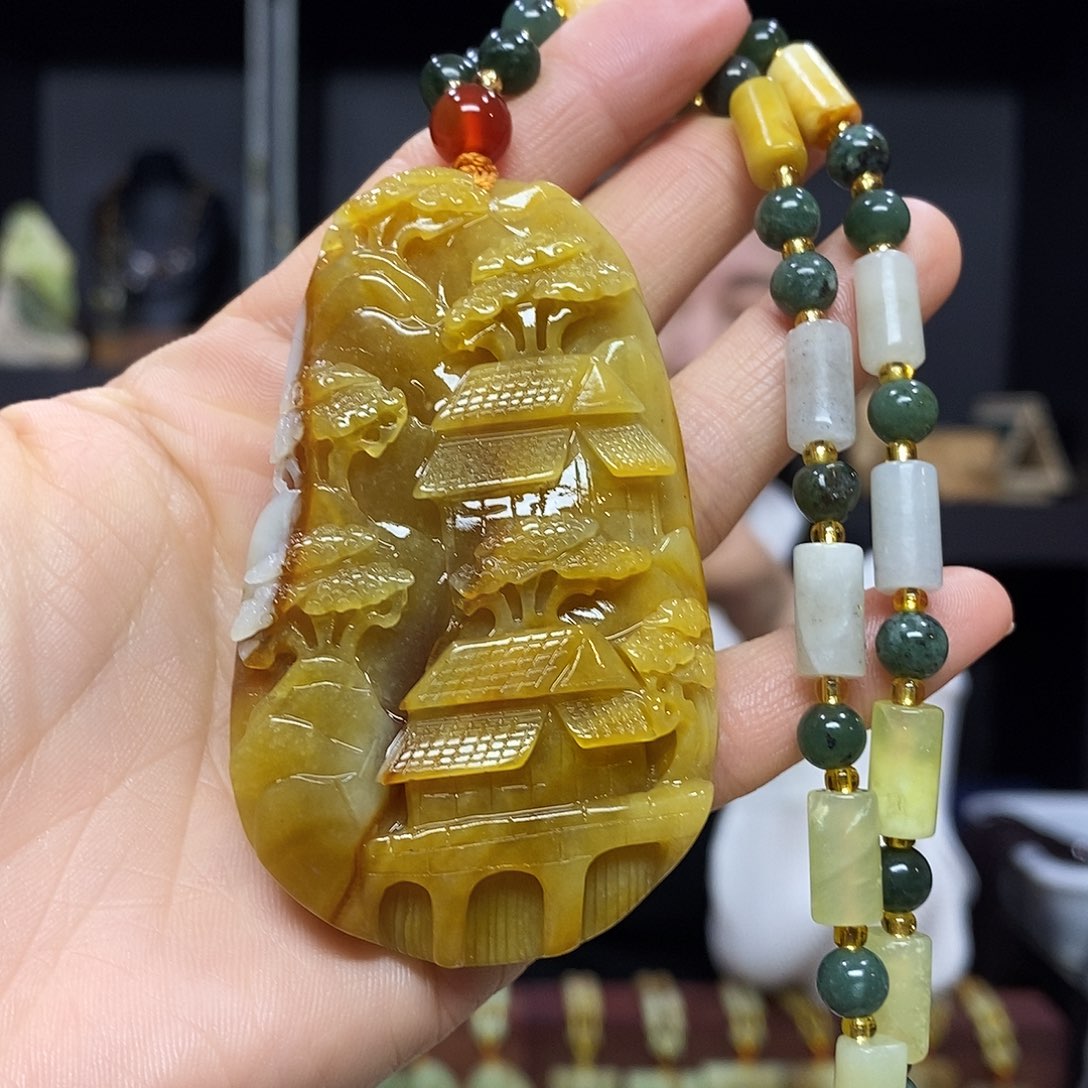 岫玉挂件吊坠未镶嵌