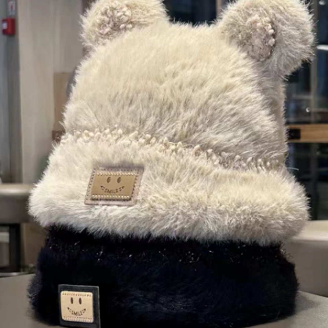 女时尚护耳帽冬季帽子针织绒帽保暖帽渔夫帽针织帽雷锋帽秋季