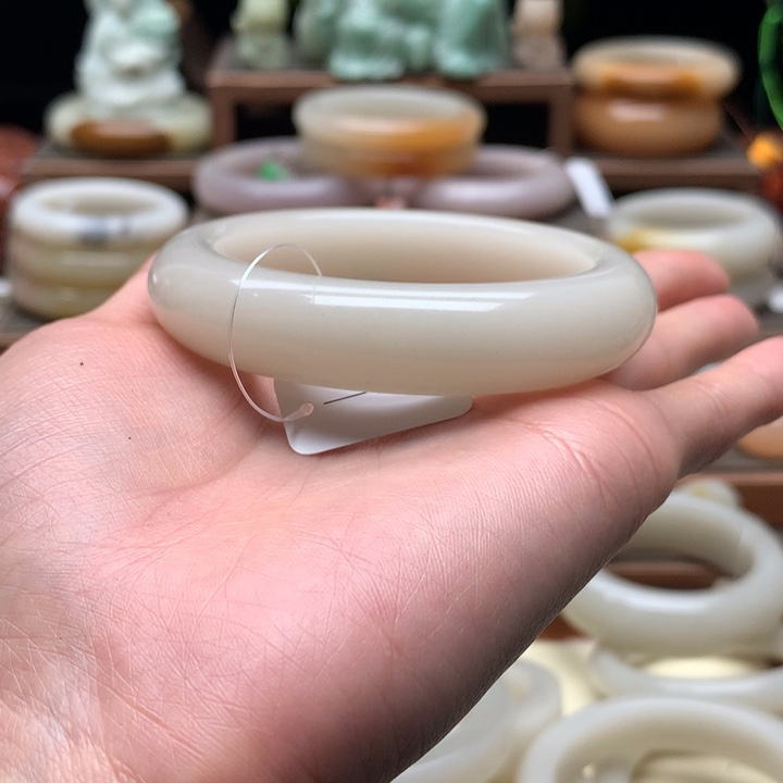 我***来查罗石合金手镯（开口镯）55.5