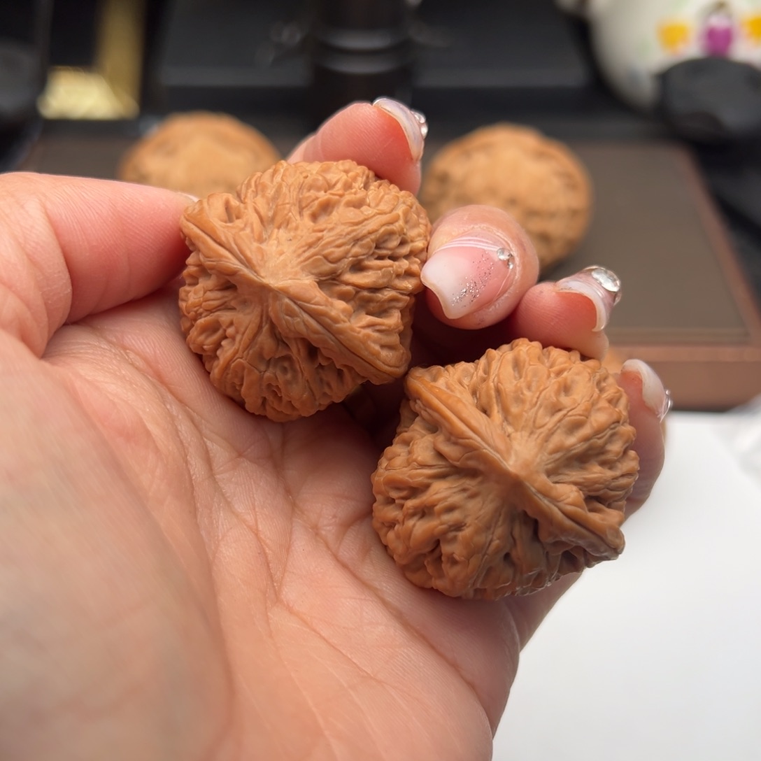 文玩核桃把件莲花35