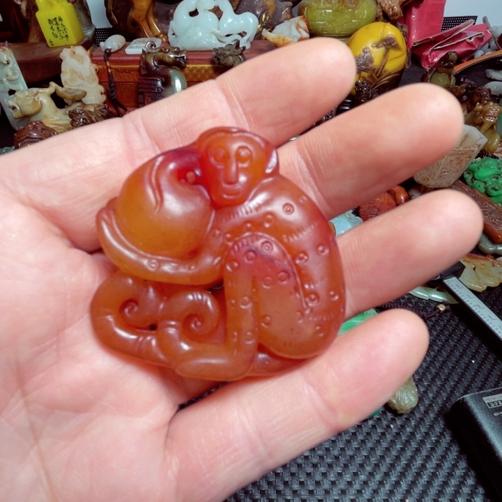 滴血莲花菩提把件