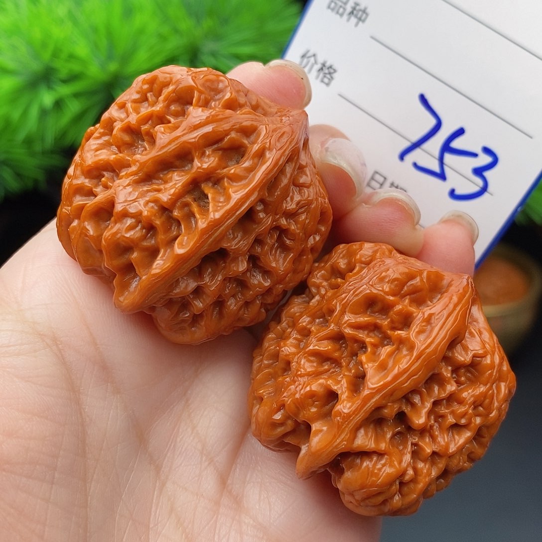 文玩核桃把件35将军753