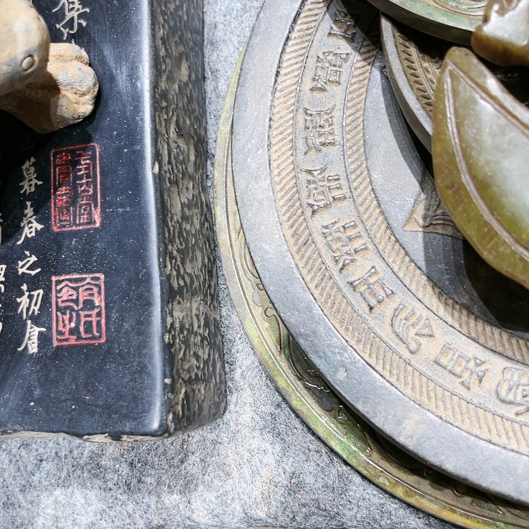 勇*瓦当摆件茶台的一