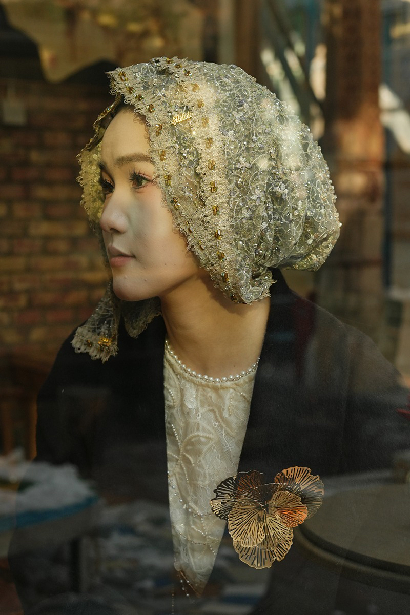 赫法德〖璀璨星空0015〗帽子披肩款