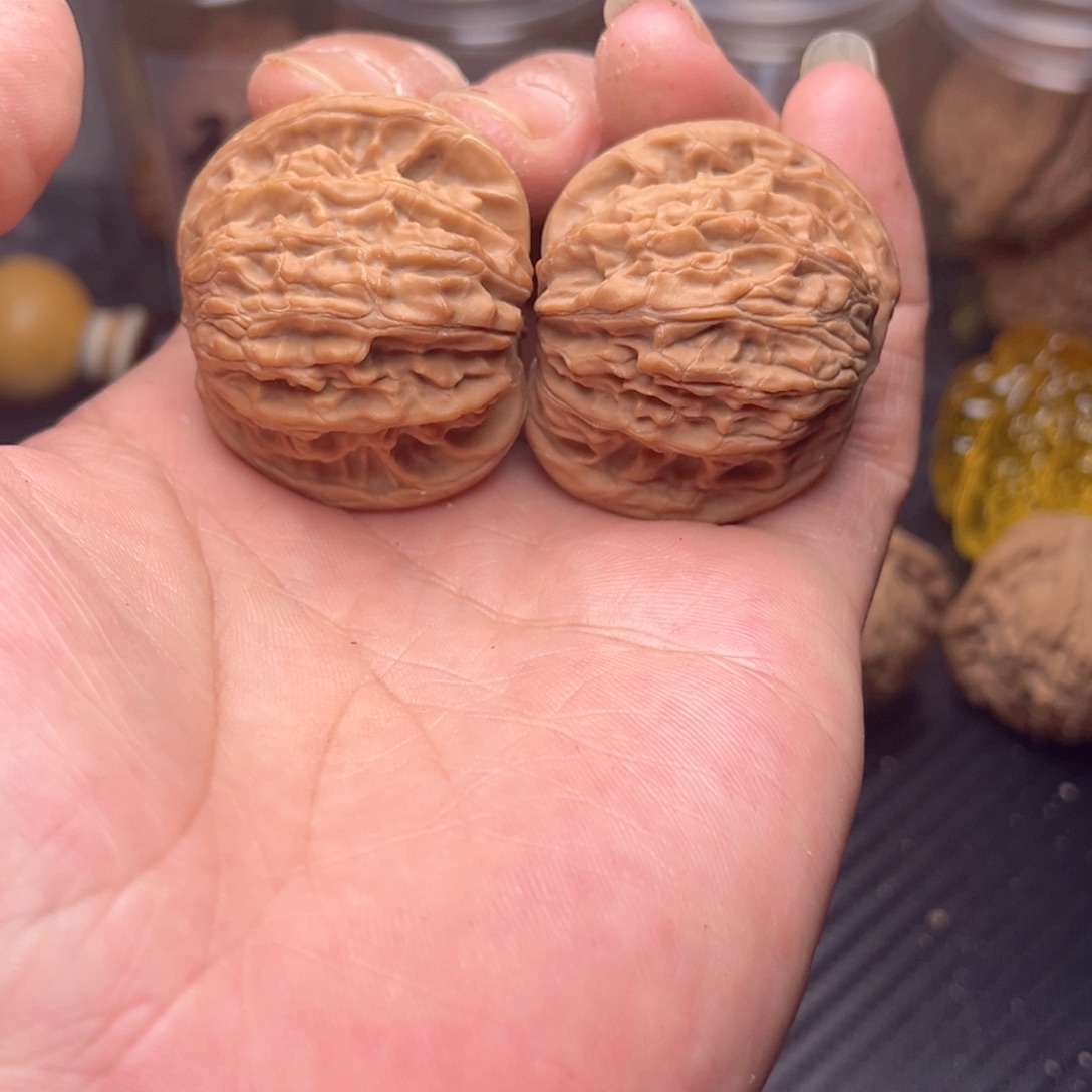 文玩核桃把件40练手磨