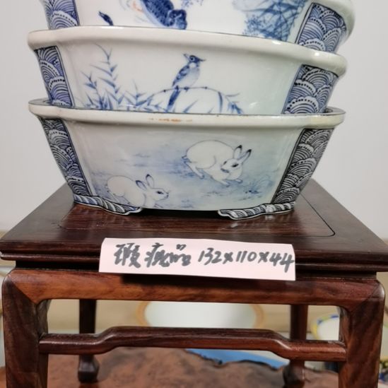 K***9陶大德堂手工手绘釉盆