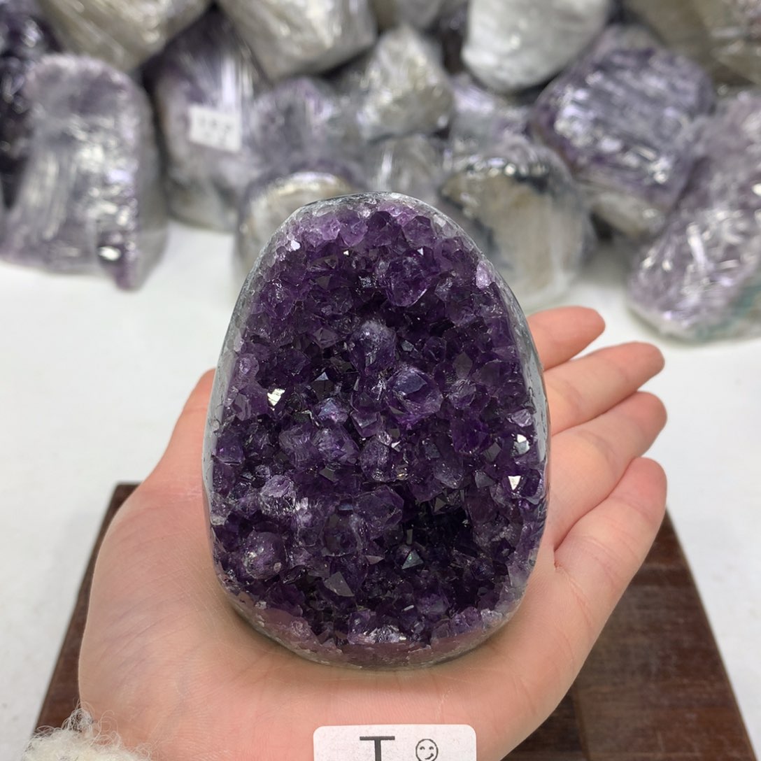 紫晶摆件未镶嵌水晶