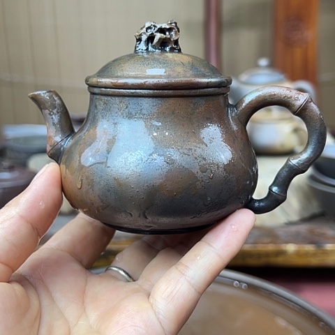 戬谷龙窑柴烧茶壶18