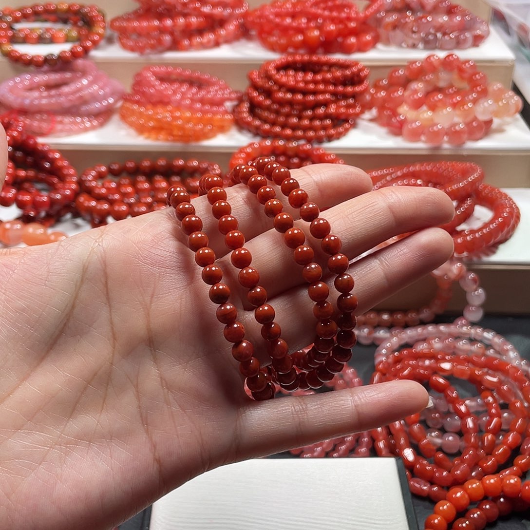 A***新南红玛瑙未镶嵌手链