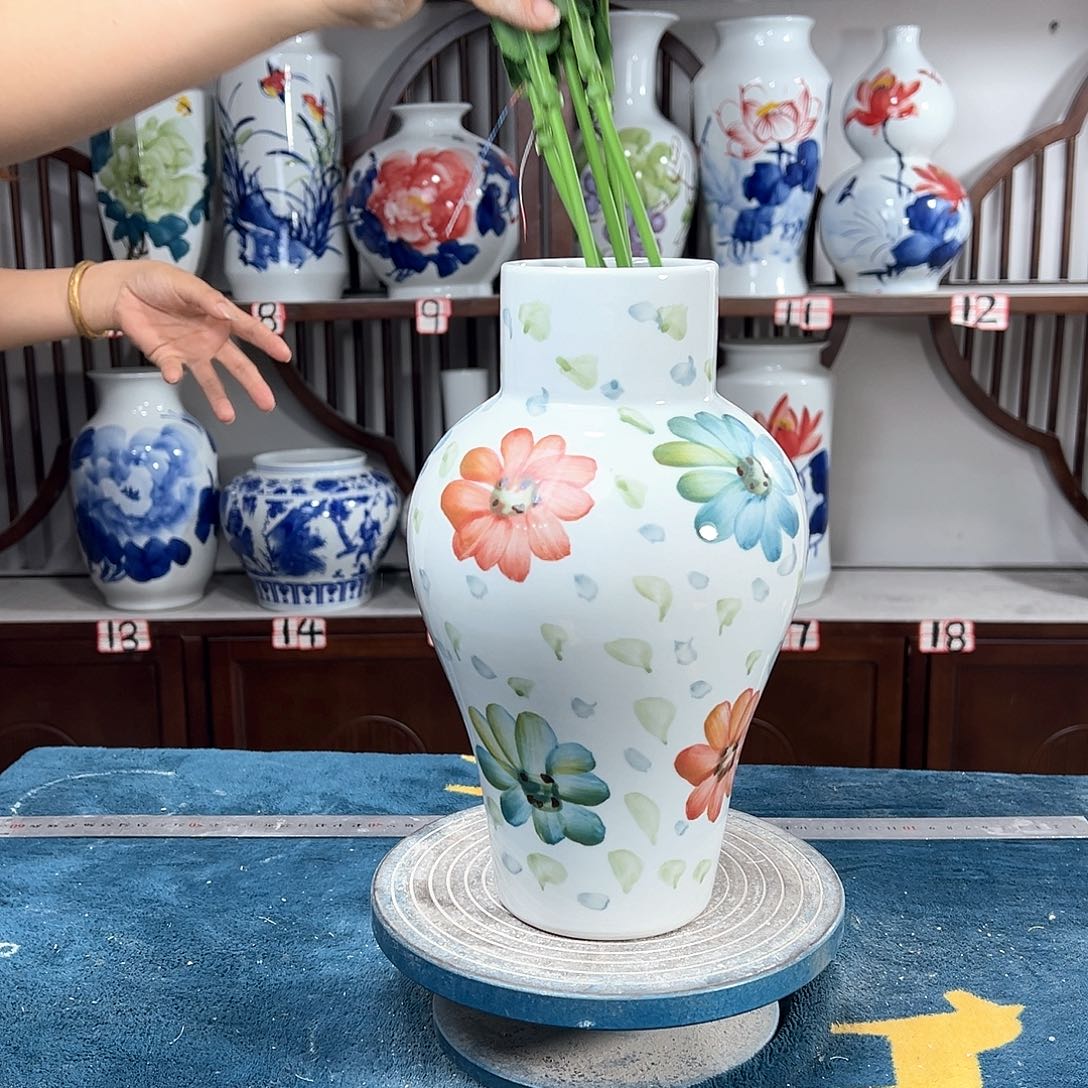 摆件景德镇陶瓷直口