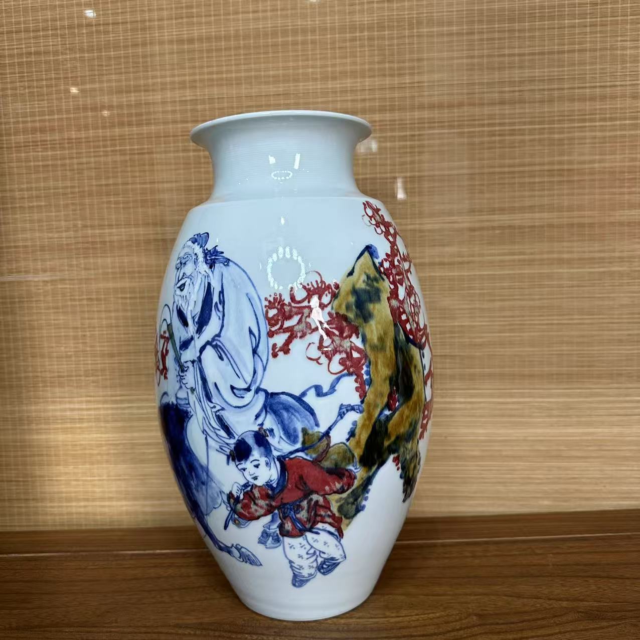 【青花国语】景德镇纯手工手绘赏瓶