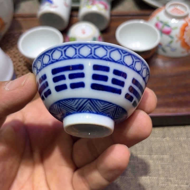 纯手绘精品盖碗杯