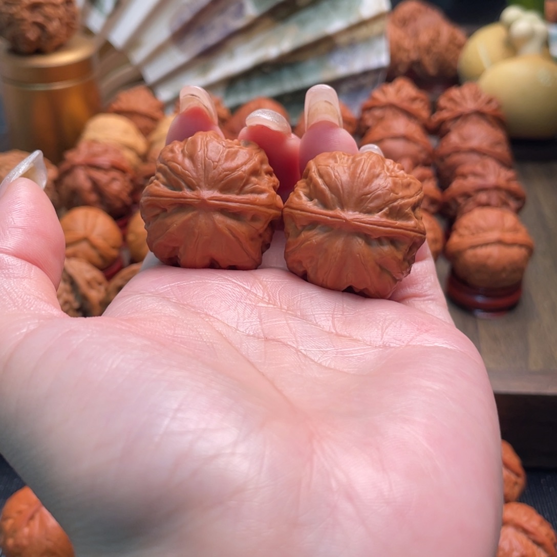 把件文玩核桃方头粗筋