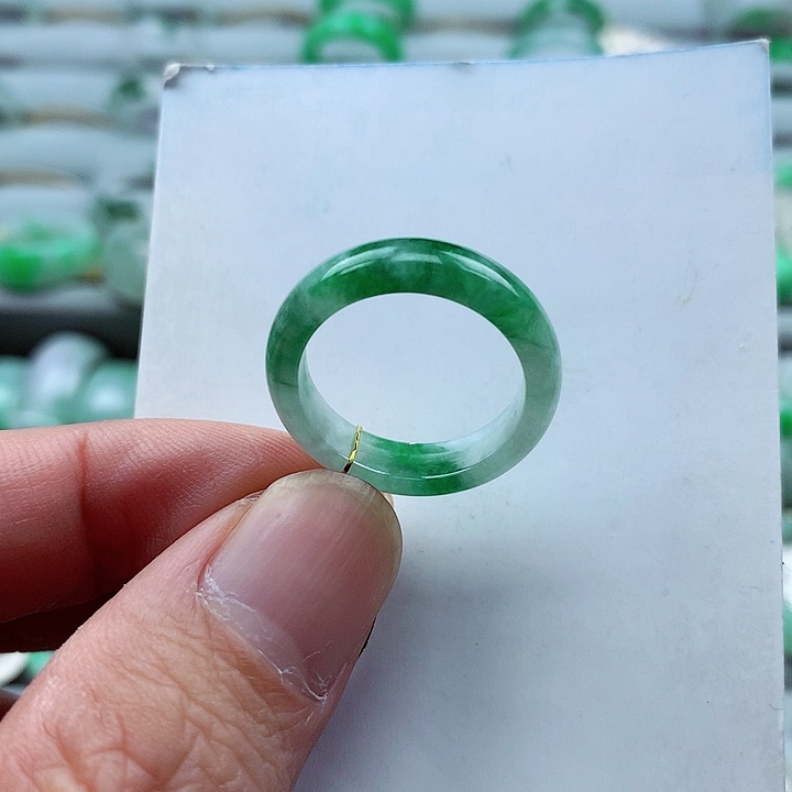 【闪购商品】未镶嵌戒指翡翠17-18号圈