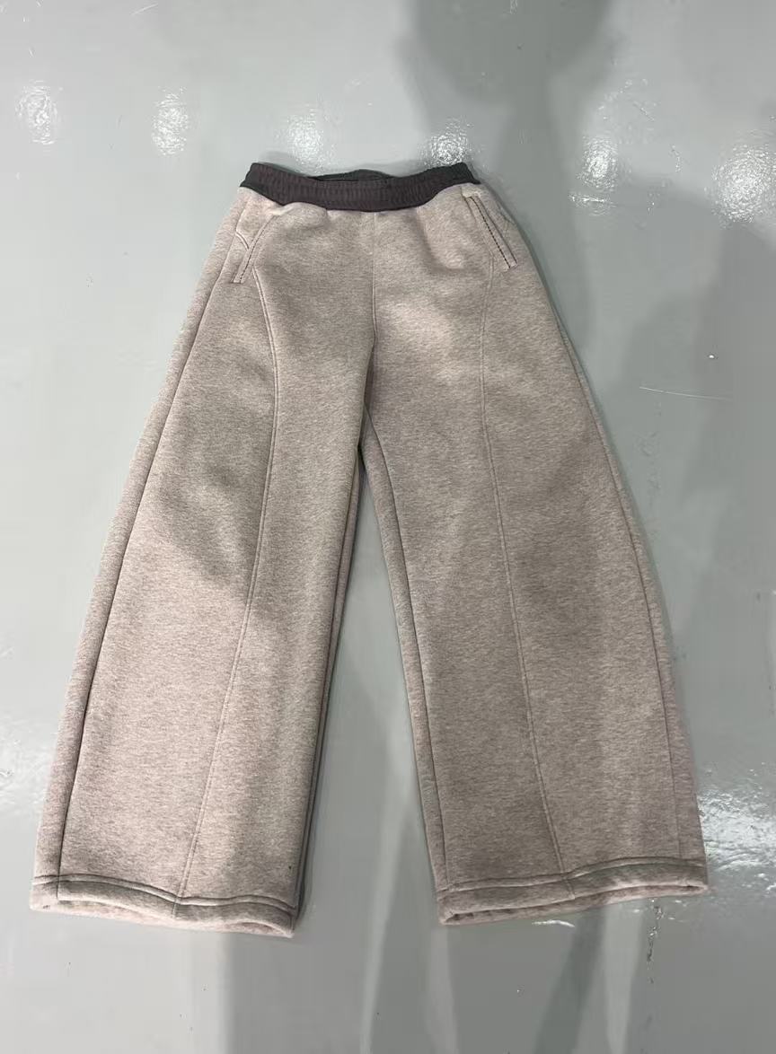 【设计师】新款开线斗腰拼色卫裤-2586