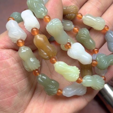 和田玉手串拍一发一多样性发货未镶嵌