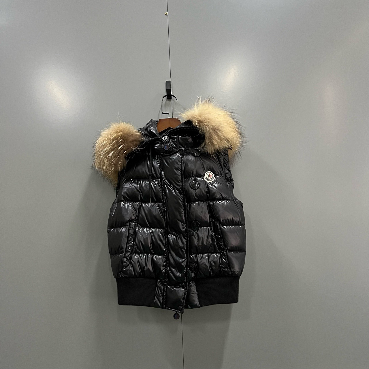 （jp）113 Moncler 蒙口 黑色徽标logo羽绒马甲 0码/95新/8000/