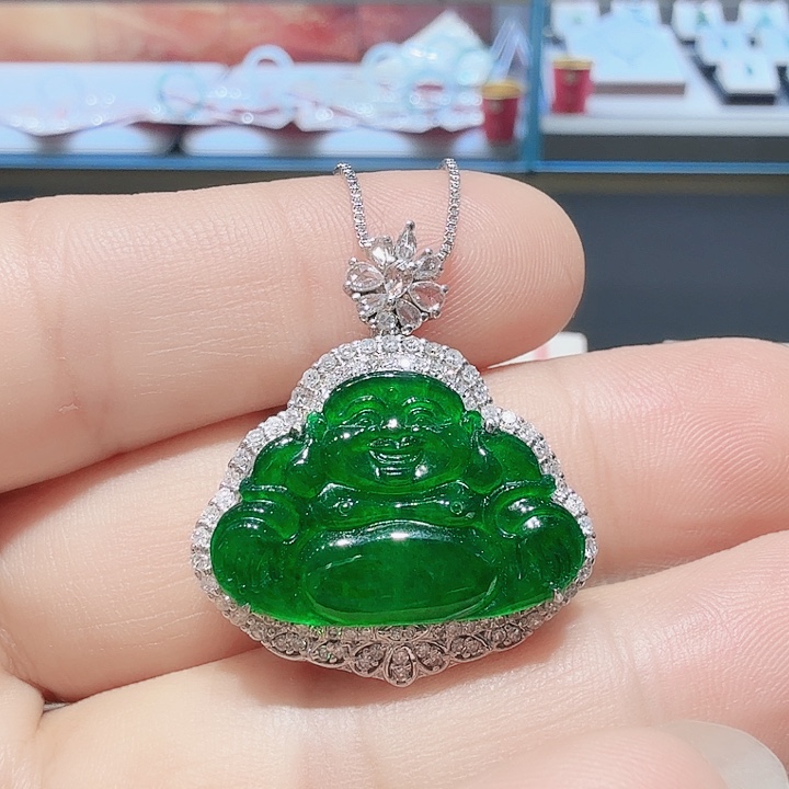 翡翠未镶嵌颈饰天然翡翠吊坠／