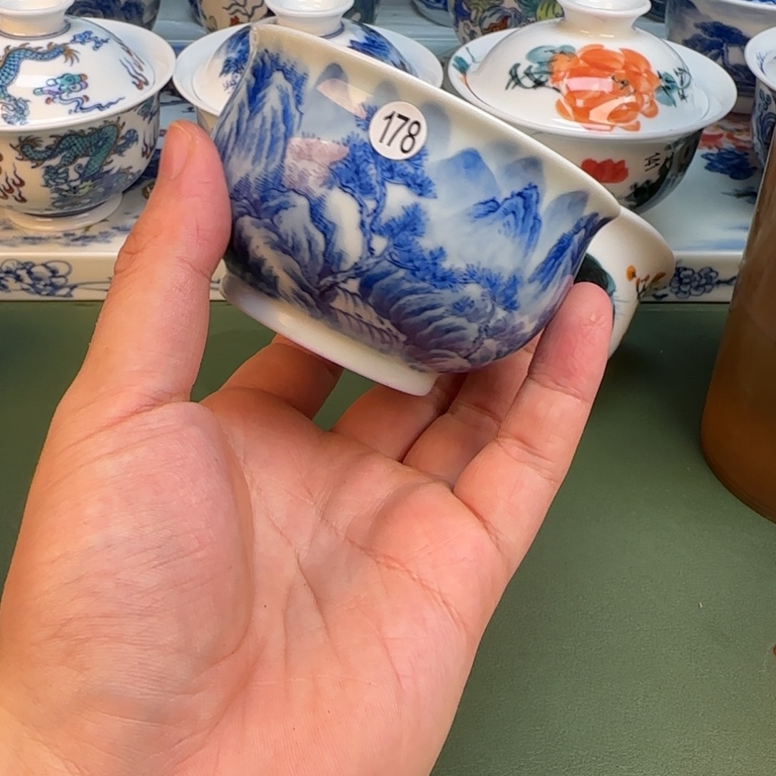彦祖纯手工手绘茶具138