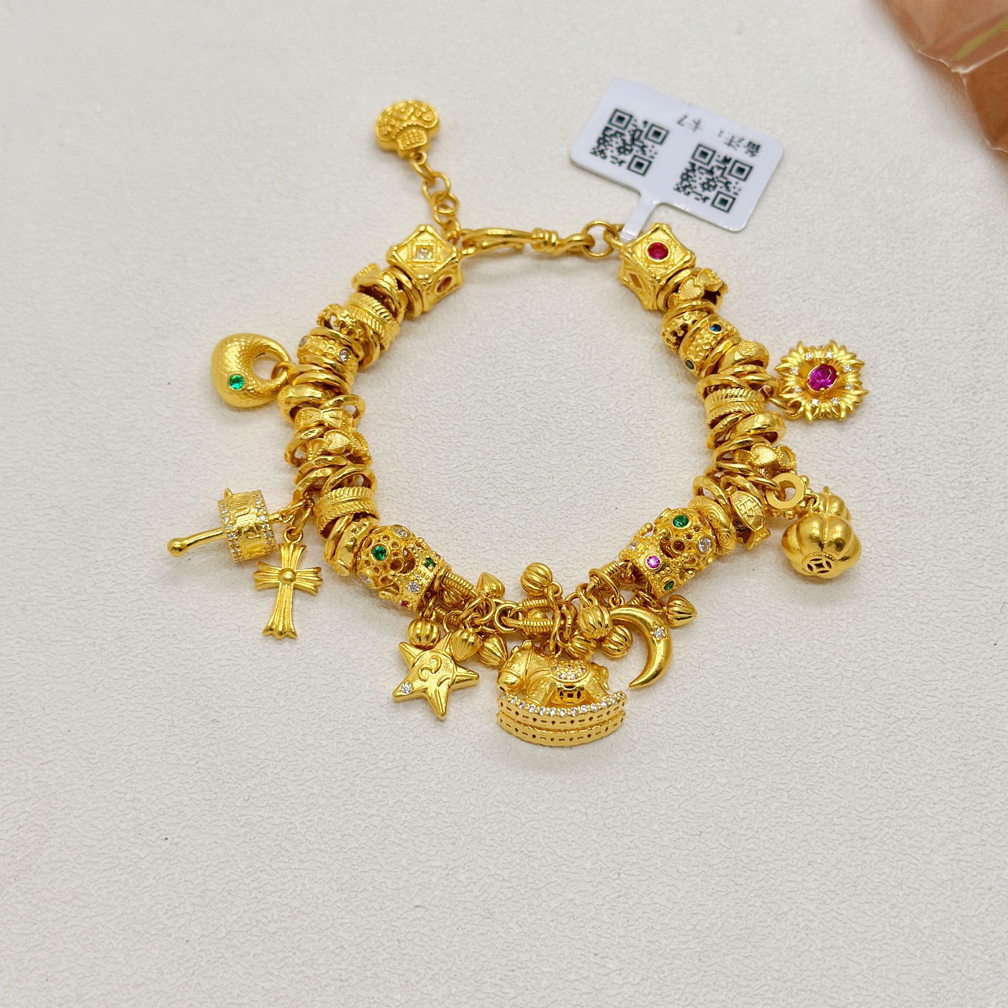 足金999饰品卡7 手链73.47g 长14cm
