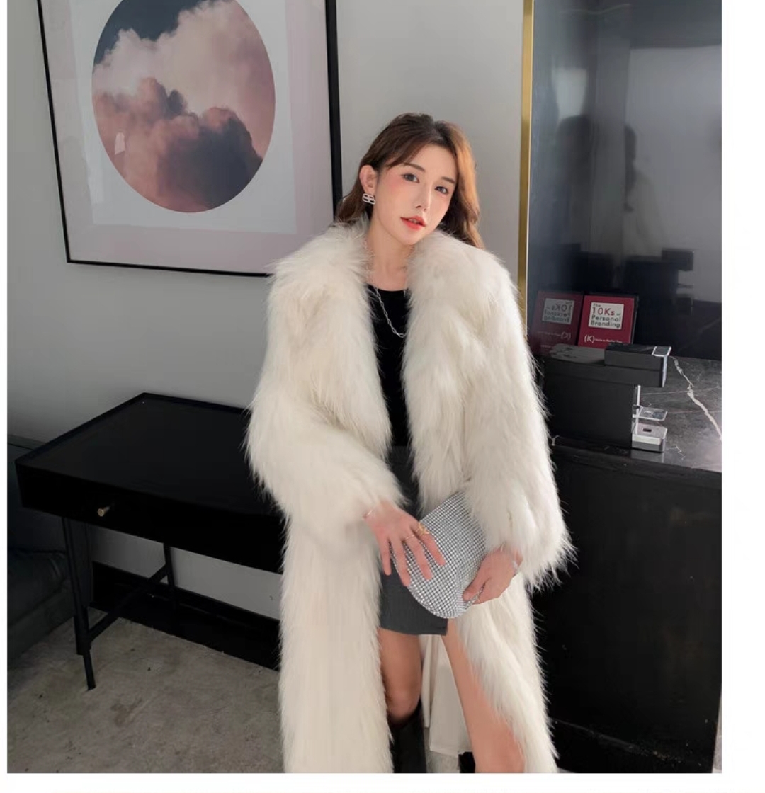 皮草清真狐狸毛貉子毛皮草外套女