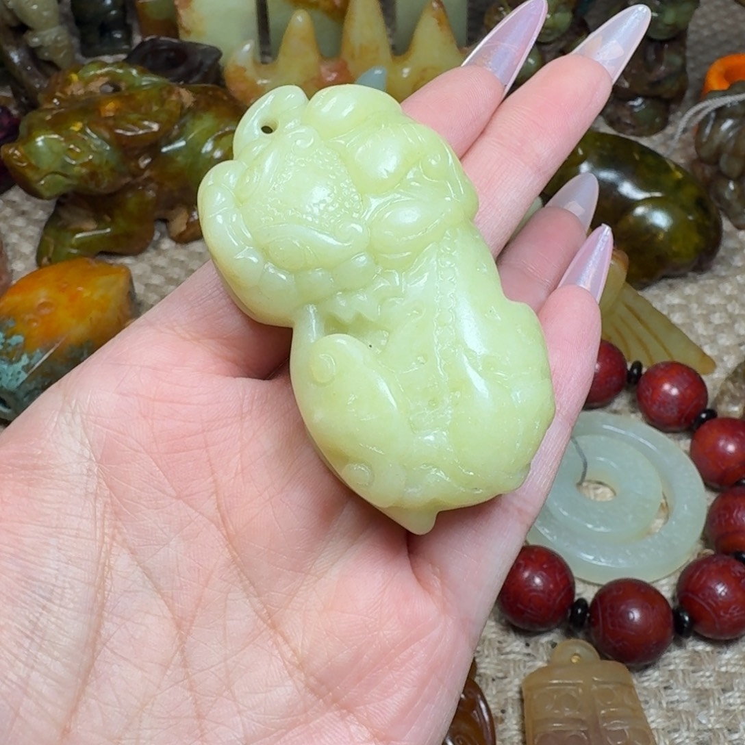 白玉菩提吊坠挂件