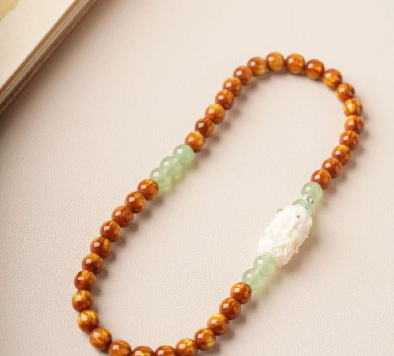 树脂手链 黄色双圈手串无礼盒STJ052