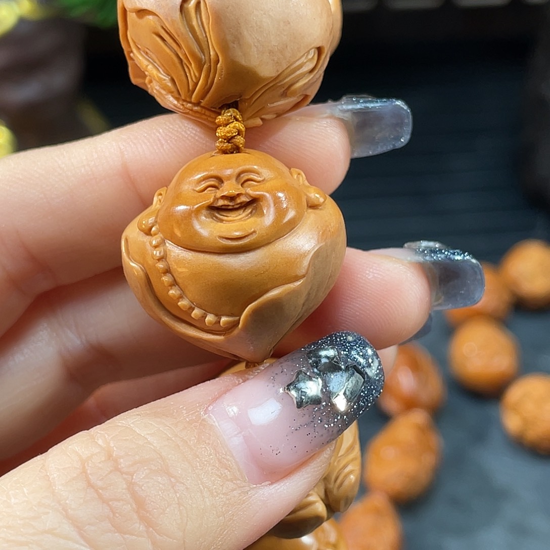 奋***斗橄榄核手串/手链包衣弥勒