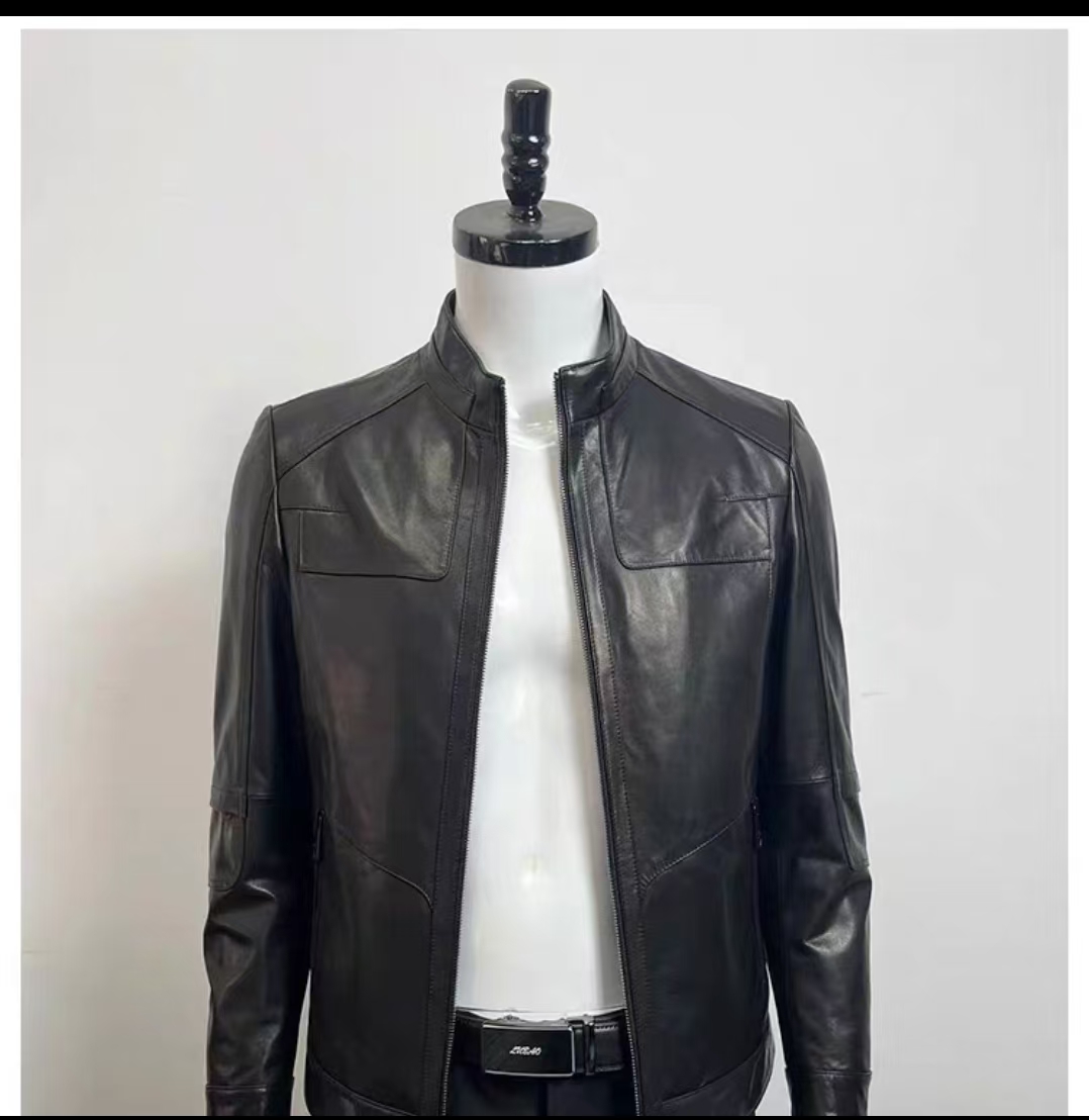 时尚 修身型短 款立领 男女款皮衣 韩版常规 四季通用加绒春秋