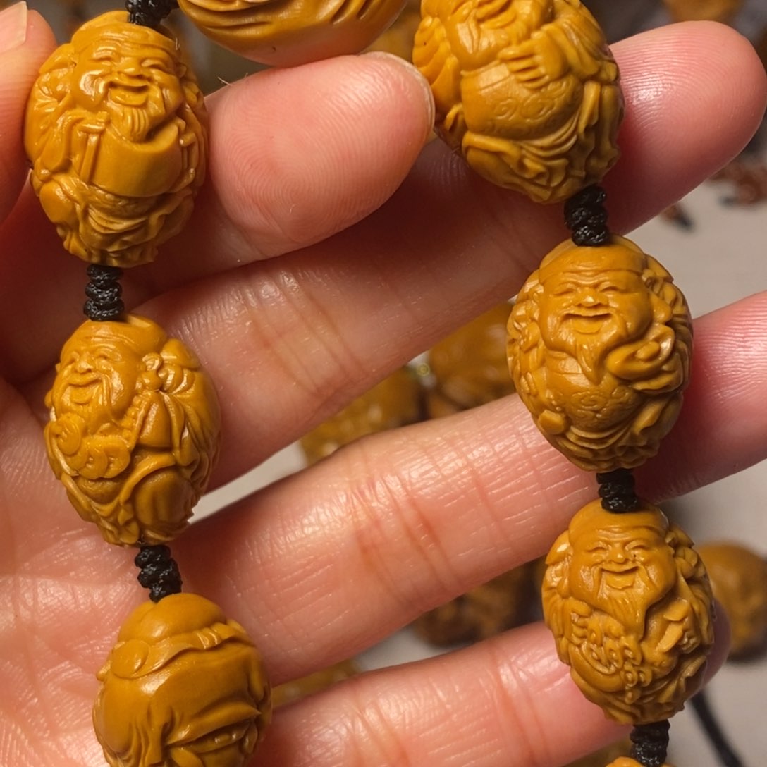 橄榄核手串/手链小八方财神