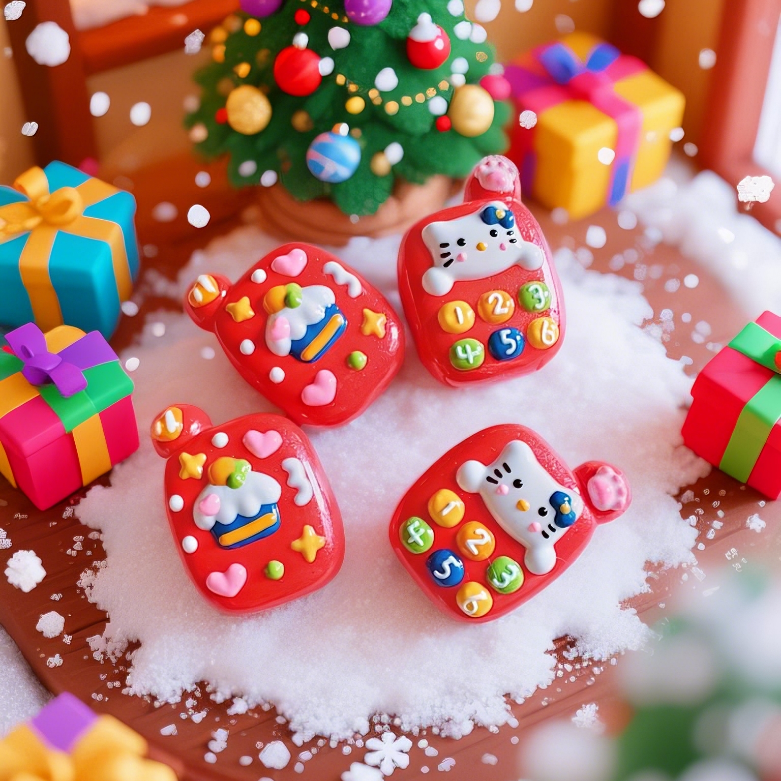 大波浪潮玩 200多款亚格力底胚手绘异形随意拼单 上下通孔可穿笔