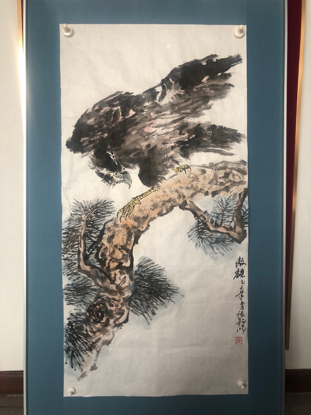 雄鹰水墨大写意精品