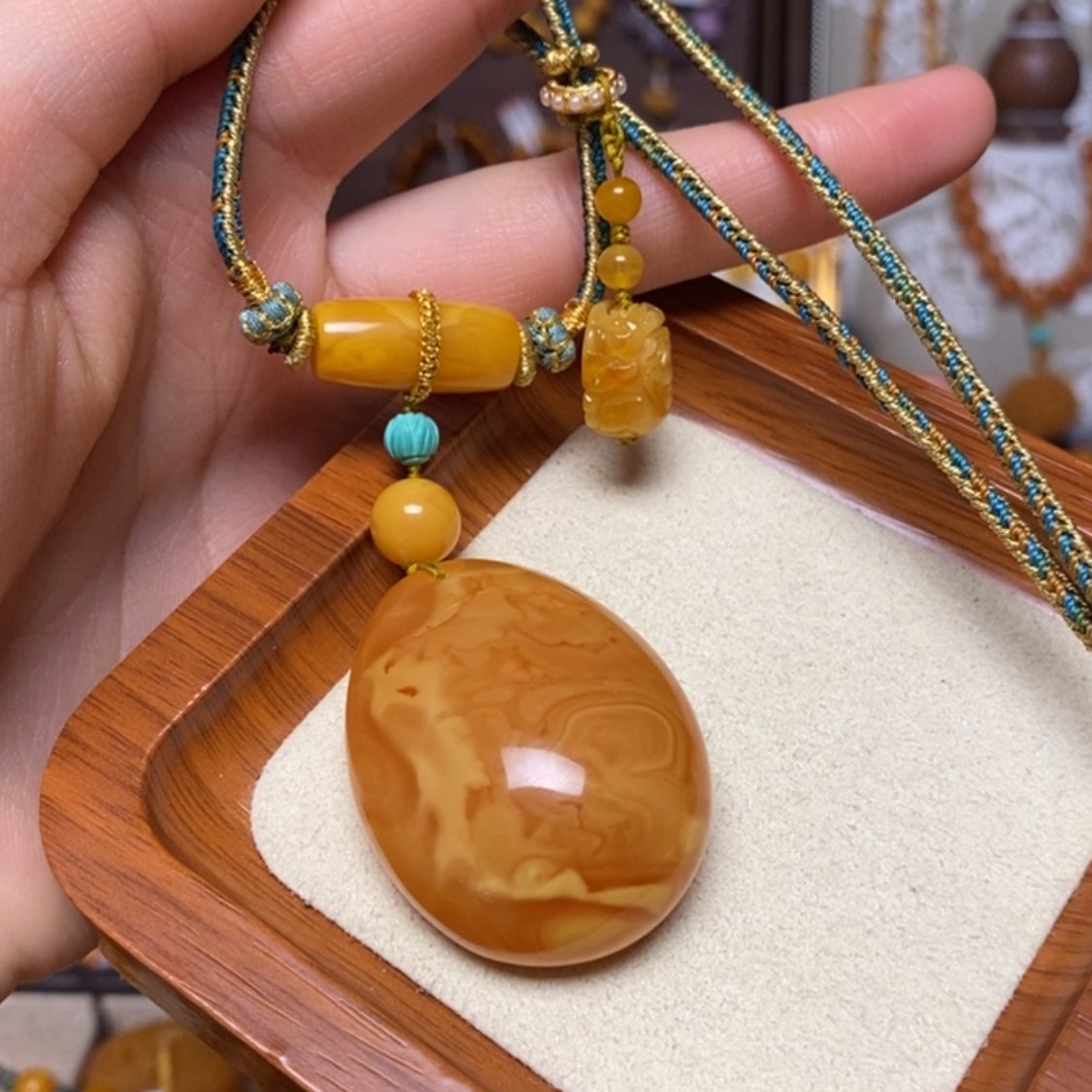 【闪购商品】蜜蜡颈饰未镶嵌项链