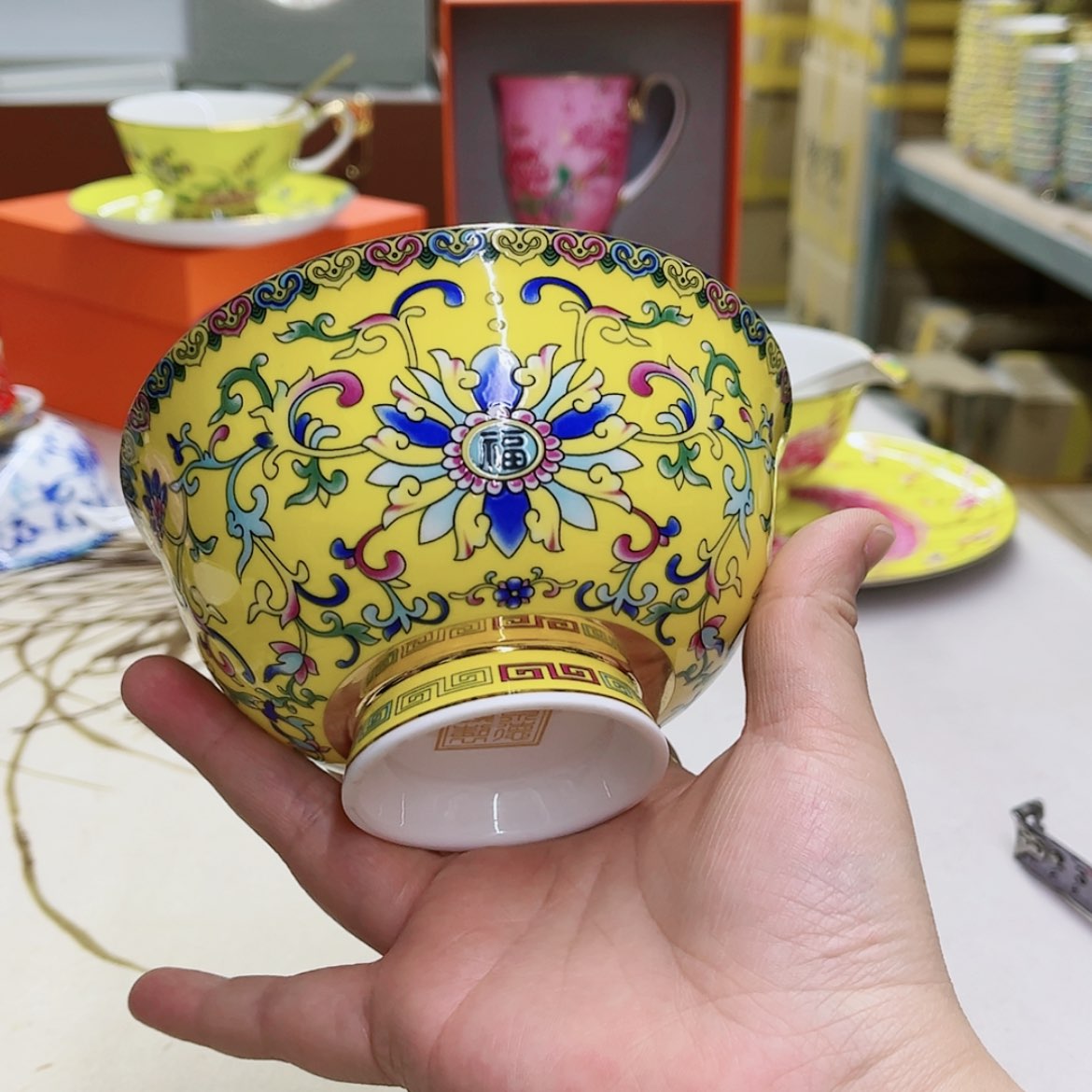 【闪购商品】珐琅5英寸4黄。。。。。