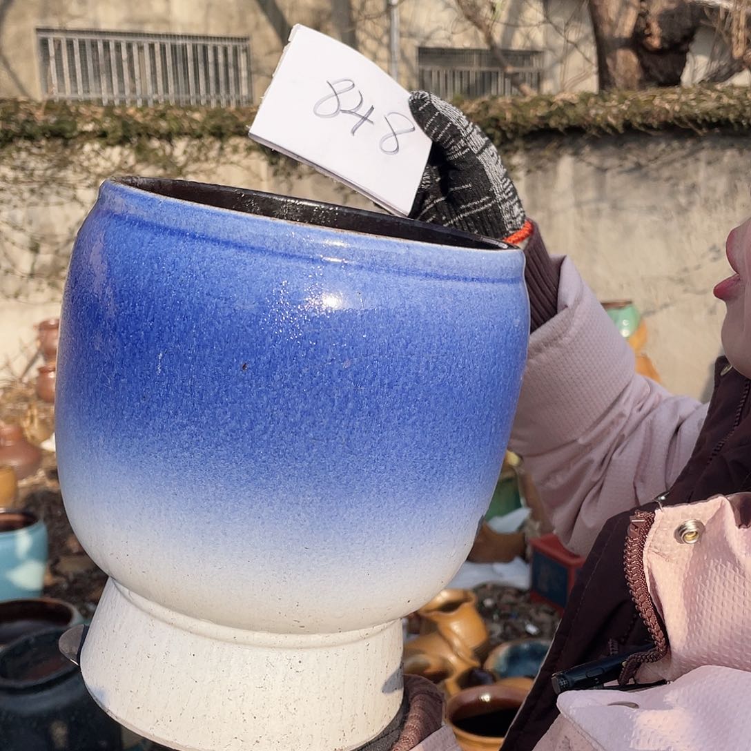 红陶王嫂花盆0216-848