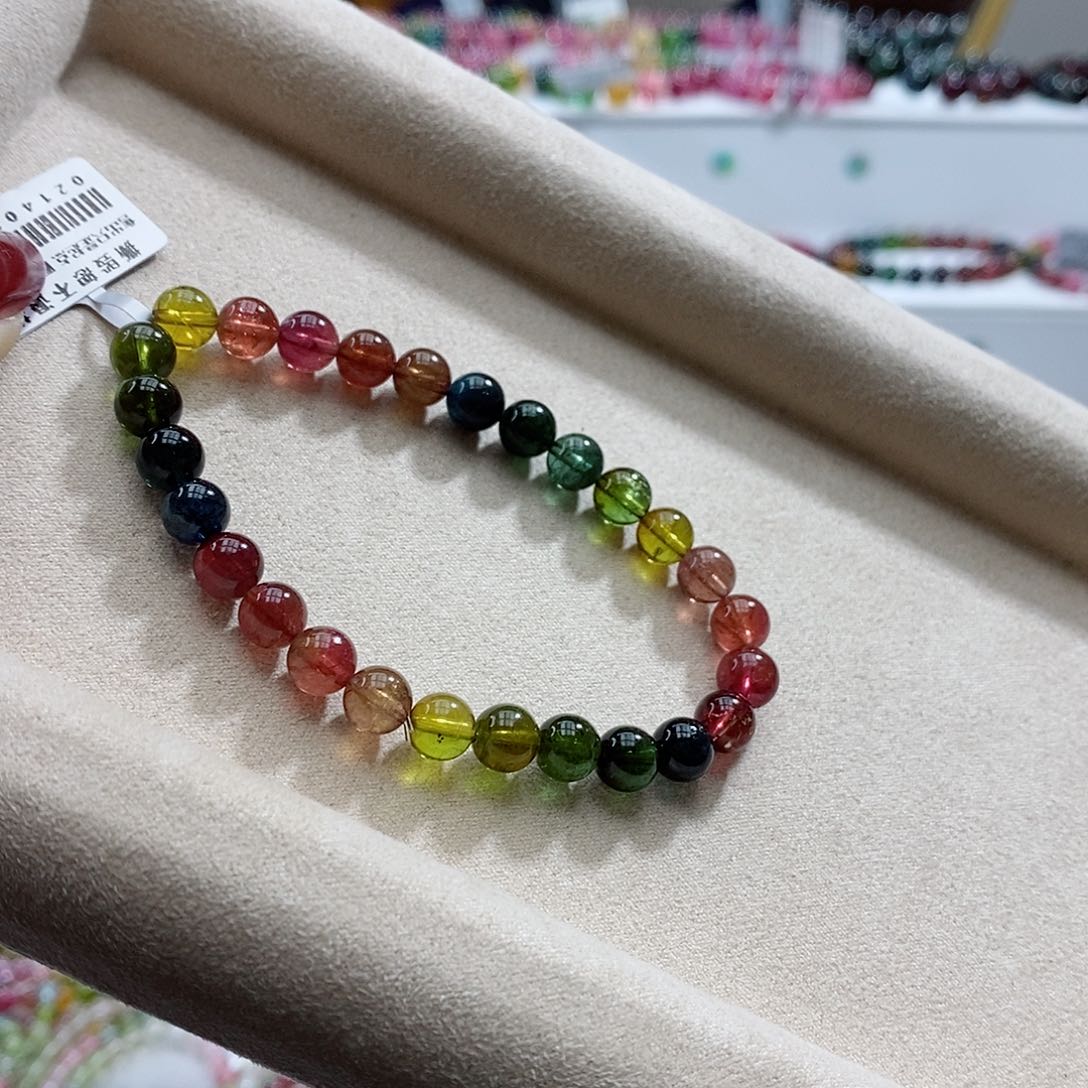 碧玺手链未镶嵌多样性发一条